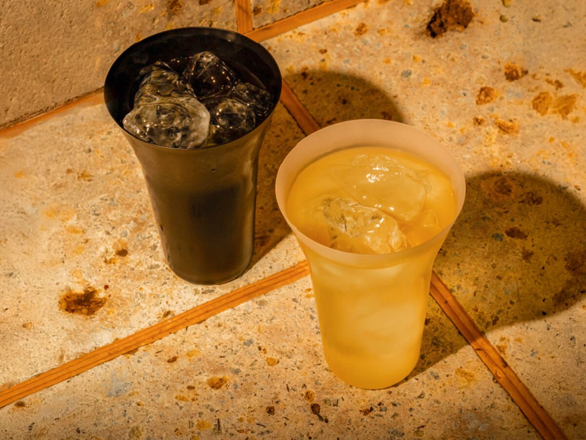 【2個セット】生涯を添い遂げるグラス タンブラー240 うす吹き フロスト・ブラックマット