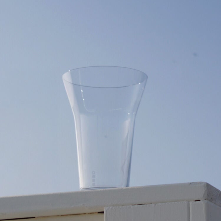 生涯を添い遂げるグラス タンブラー240 うす吹き トランスペアレント（透明） 杉箱入り