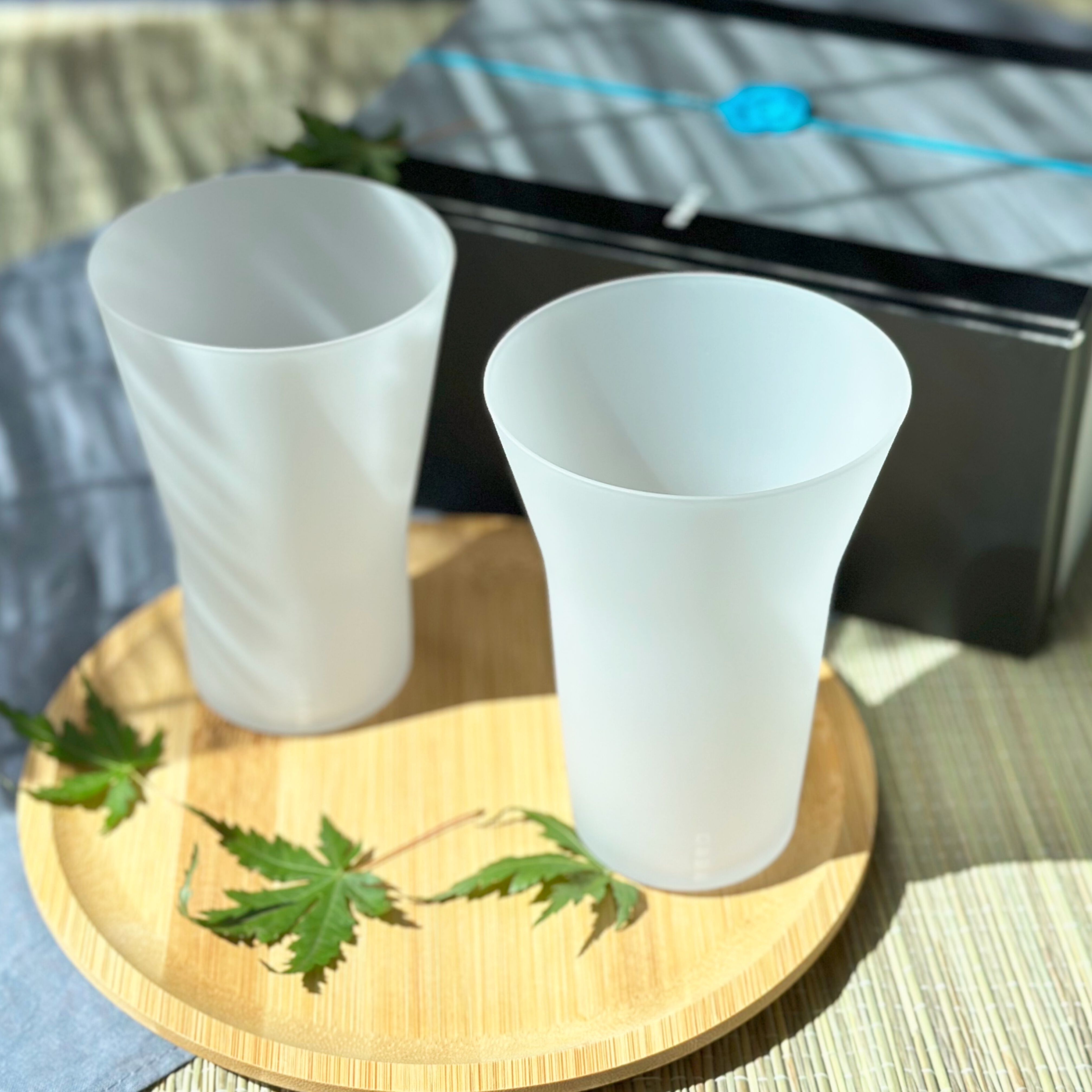 生涯を添い遂げるグラス MIZUグラス ペアセット フロスト ギフトボックス入り