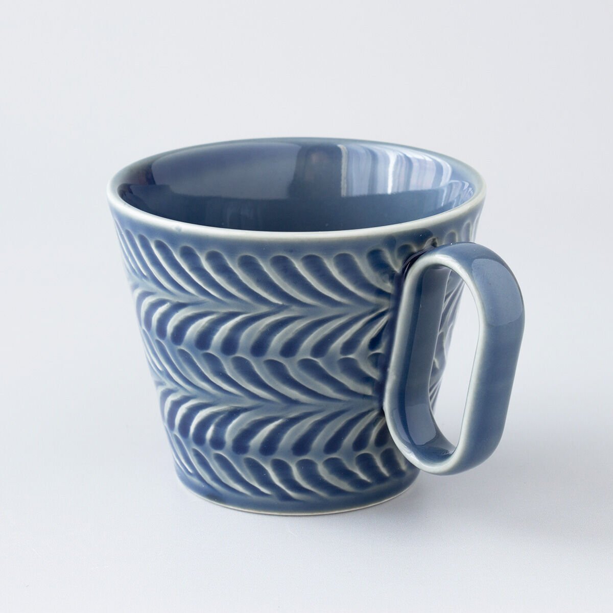 生涯を添い遂げるマグ 波佐見焼 ローズマリー ブルー