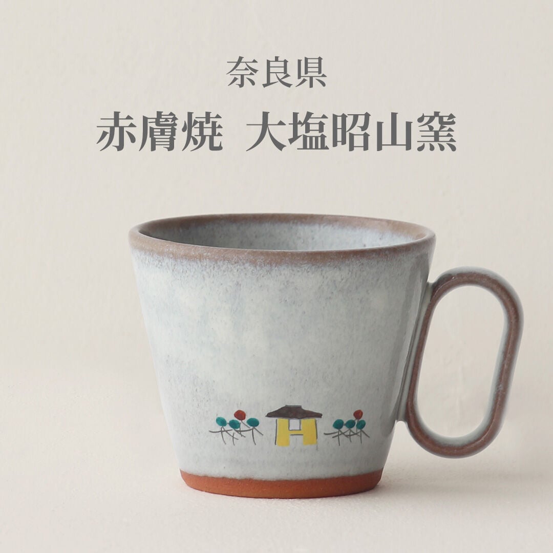 生涯を添い遂げるマグ 赤膚焼 大塩昭山窯