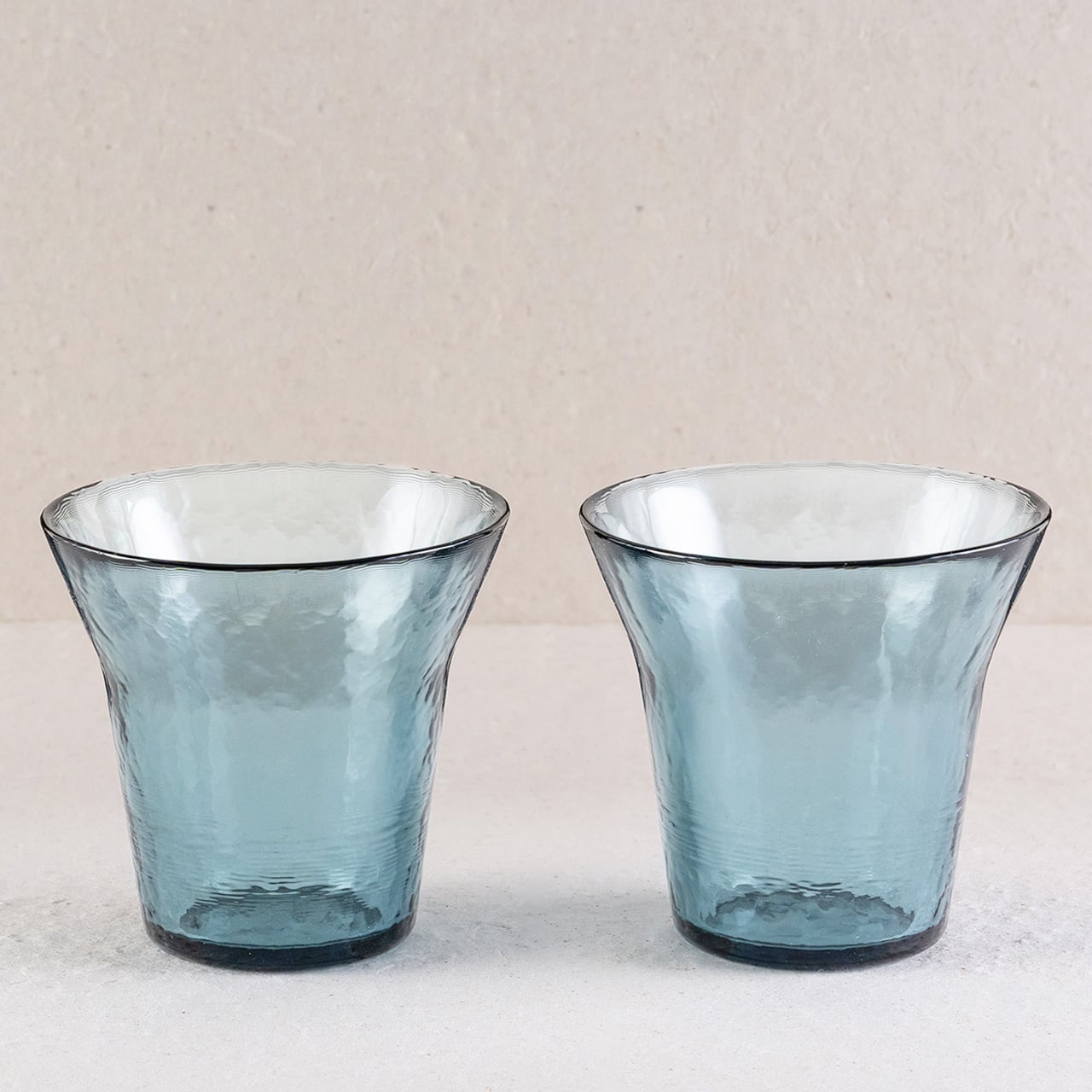 生涯を添い遂げるグラス タンブラー （津軽びいどろ） ペアセット ブルー 同色セット ギフトボックス入り