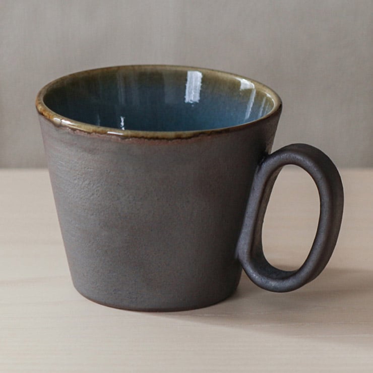 生涯を添い遂げるマグ 楢岡焼 マグカップ コーヒーカップ 陶器 日本製 秋田 image number 3