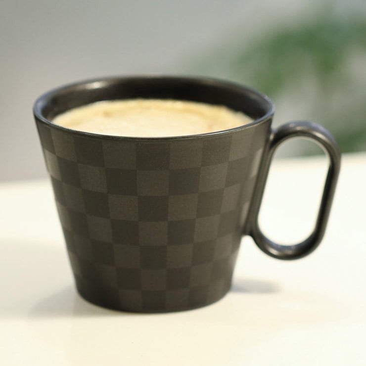 生涯を添い遂げるマグ 有田焼 レギュラー 市松 ブラックマット マグカップ コーヒーカップ 磁器 日本製 佐賀 image number 2