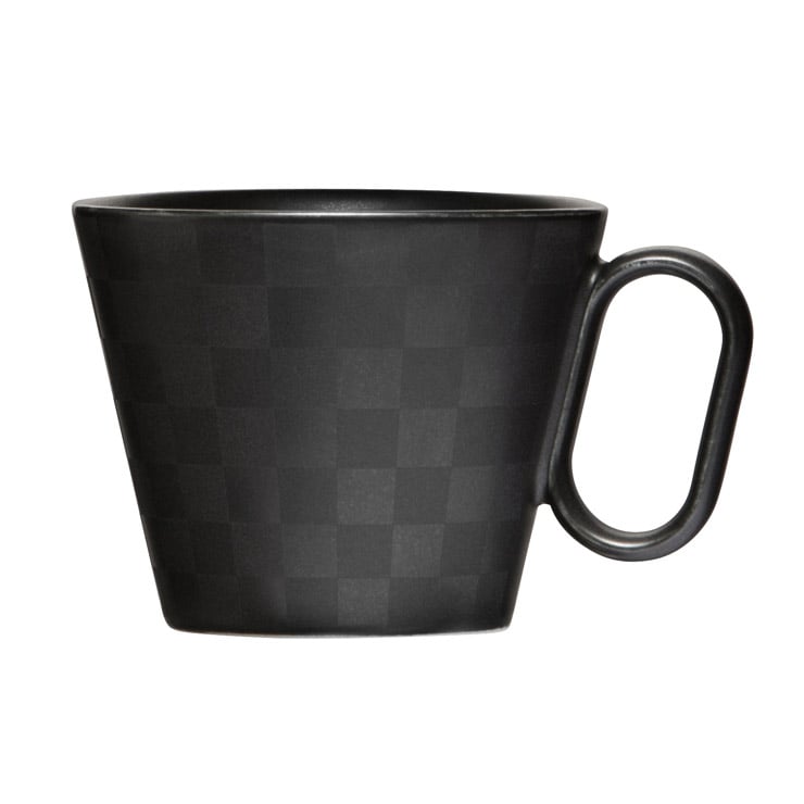 生涯を添い遂げるマグ 有田焼 レギュラー 市松 ブラックマット マグカップ コーヒーカップ 磁器 日本製 佐賀 image number 6