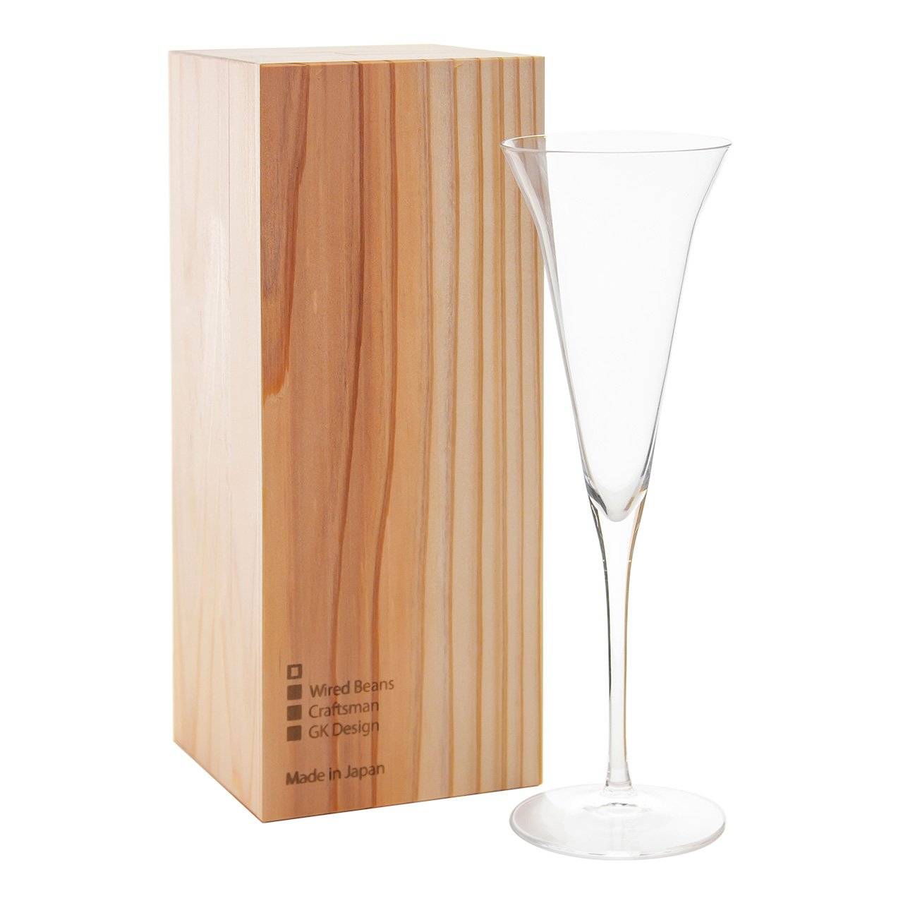 生涯を添い遂げるグラス SAKEグラス KAORI トランスペアレント（透明） 杉箱入り