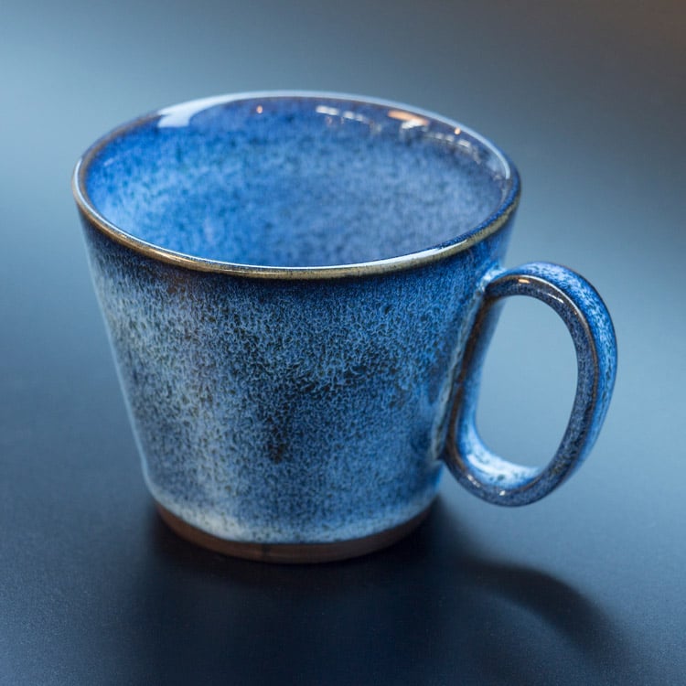 生涯を添い遂げるマグ 新庄東山焼 レギュラー ブルー マグカップ コーヒーカップ 陶器 日本製 山形 image number 2