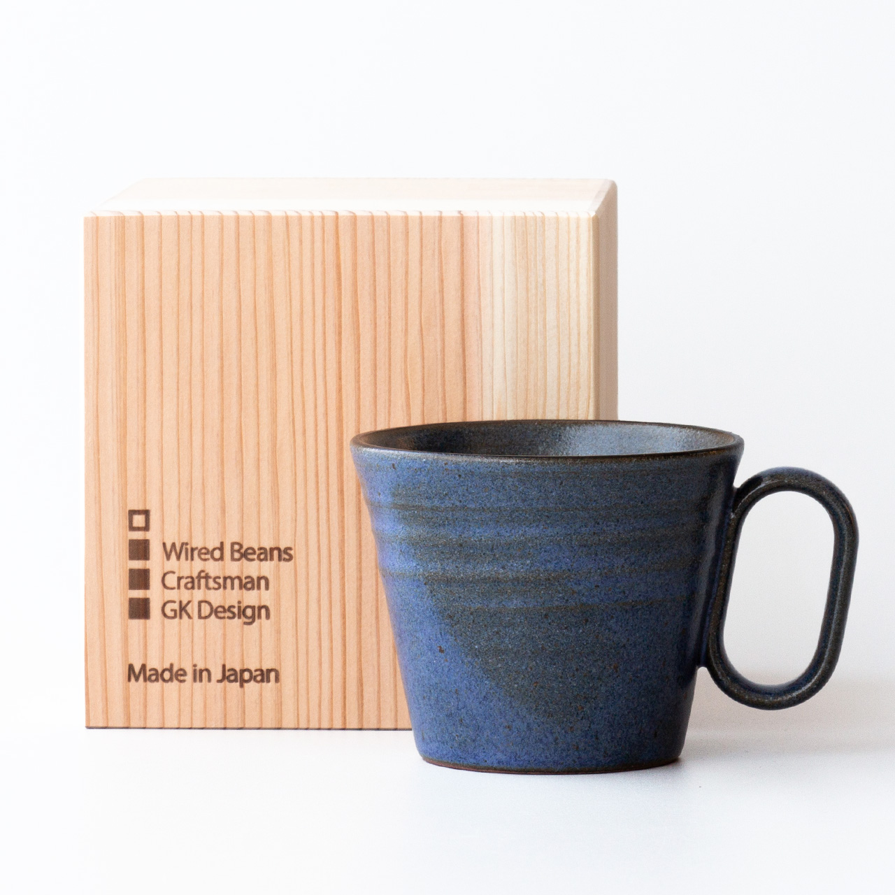 【杉箱入り】生涯を添い遂げるマグ 内原野焼 陽和工房 群青