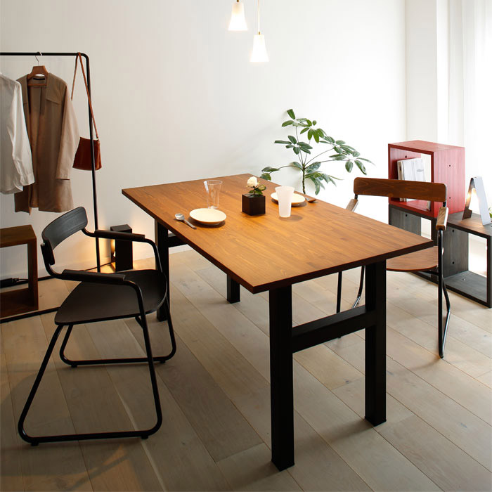 ［岩手］ふるさとの木で生まれる家具 テーブル 赤松 チーク（1500サイズ）  large image number 2