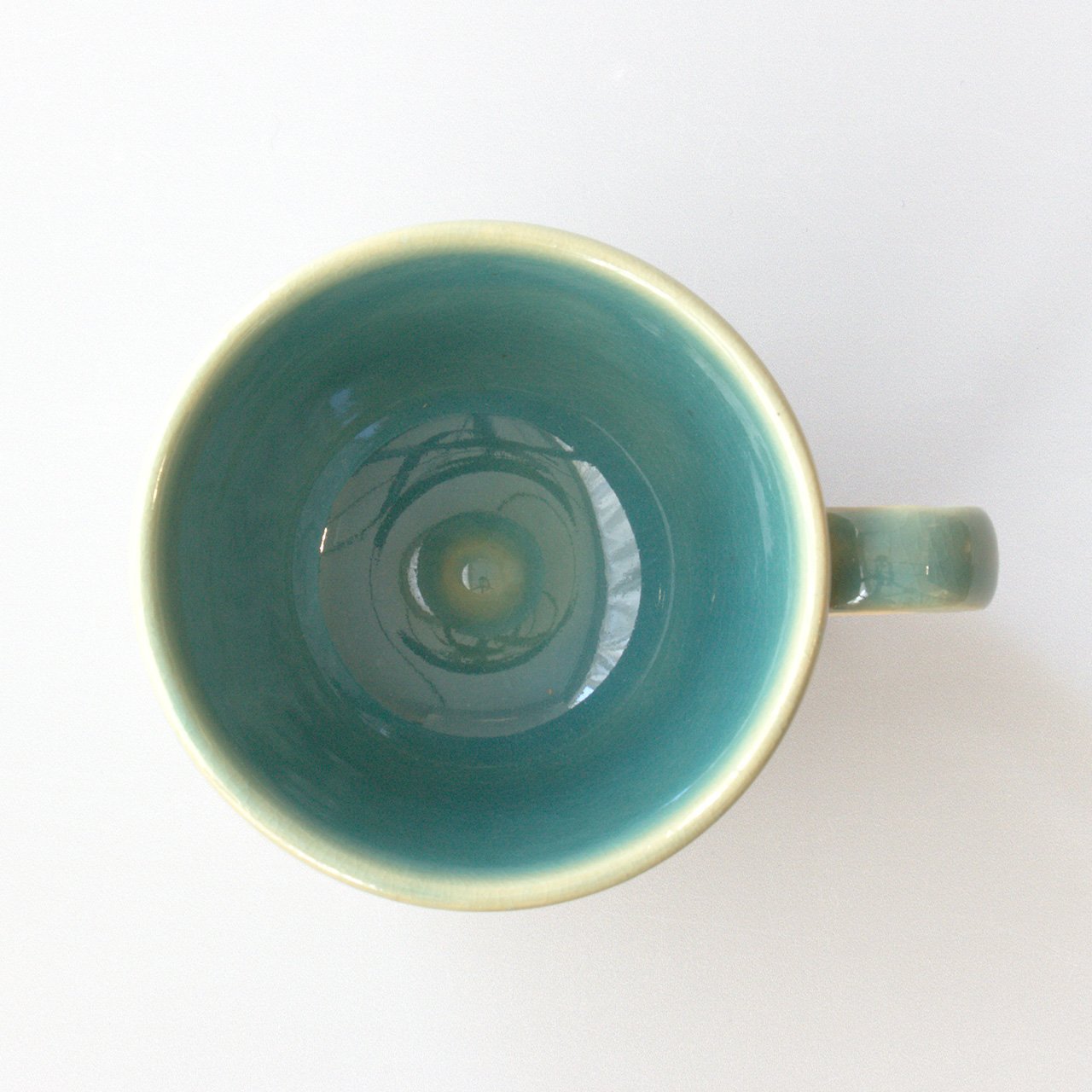 【杉箱入り】生涯を添い遂げるマグ 薩摩焼 帖佐窯 トルコ釉 白薩摩 トルコ釉 large image number 5