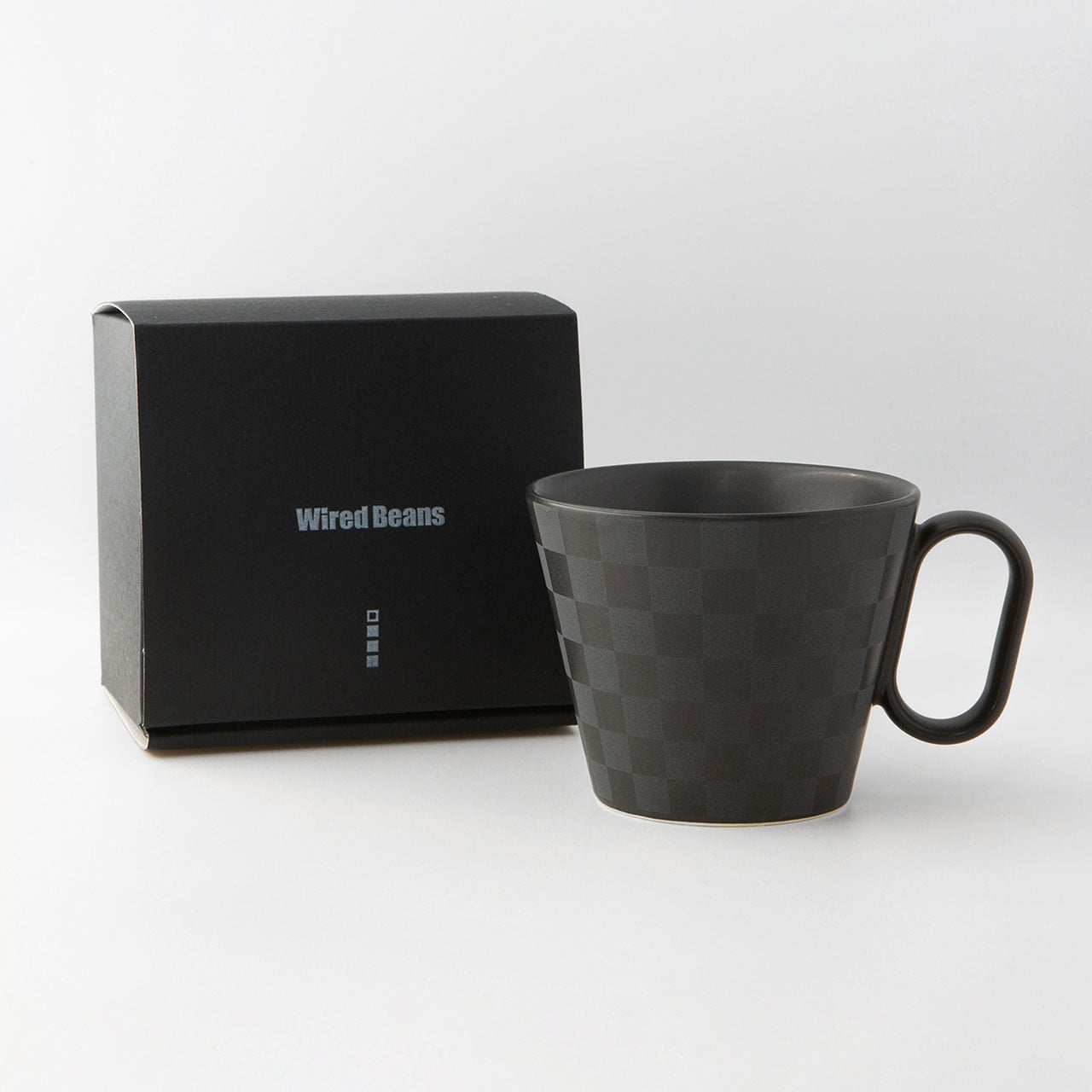 生涯を添い遂げるマグ 有田焼 レギュラー 市松 ブラックマット マグカップ コーヒーカップ 磁器 日本製 佐賀 image number 1