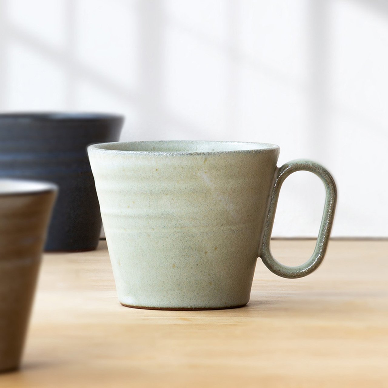 【杉箱入り】生涯を添い遂げるマグ 内原野焼 陽和工房 白茶 白茶 large image number 2