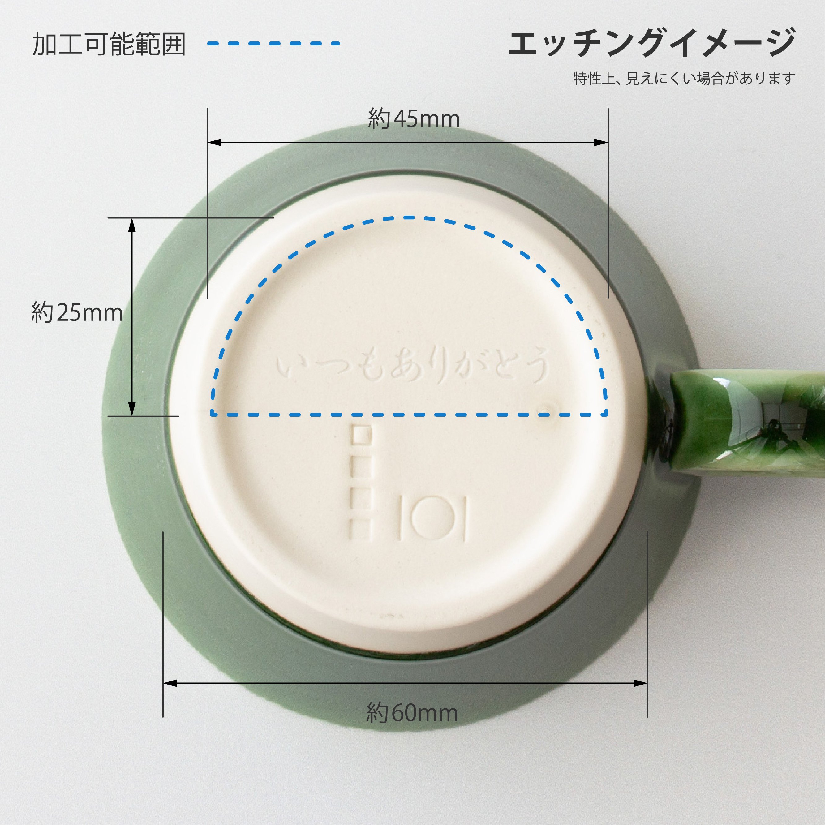 【杉箱入り】生涯を添い遂げるマグ 瀬戸焼 竹堂園 織部 織部 large image number 7