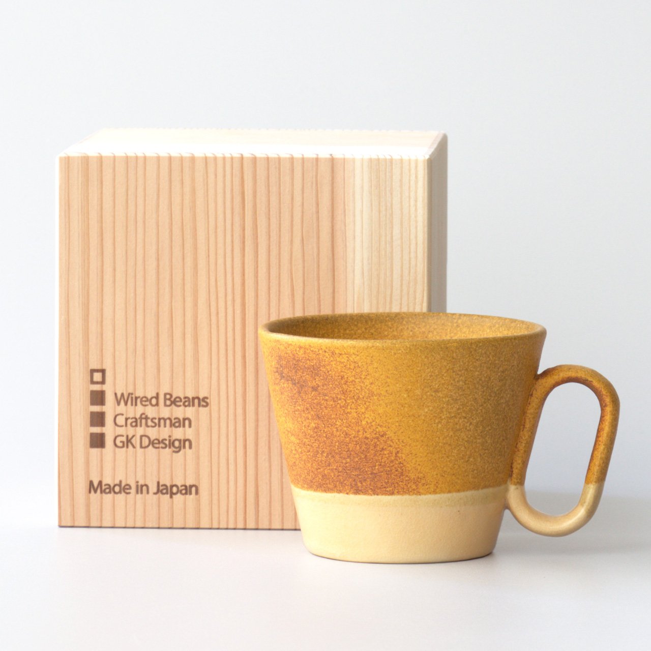 【杉箱入り】生涯を添い遂げるマグ 薩摩焼 帖佐窯 伊羅保釉 白薩摩