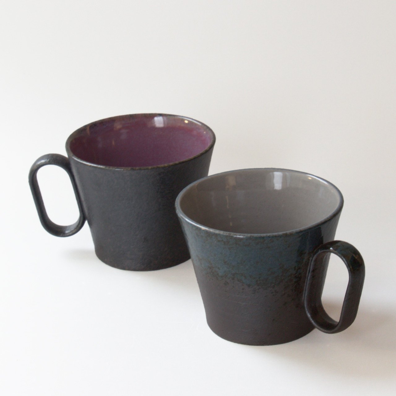 生涯を添い遂げるマグ 越前焼 竜仙窯 ペアセット 土灰釉・均窯釉 ギフトボックス入り ペアセット 土灰釉・均窯釉 large image number 3