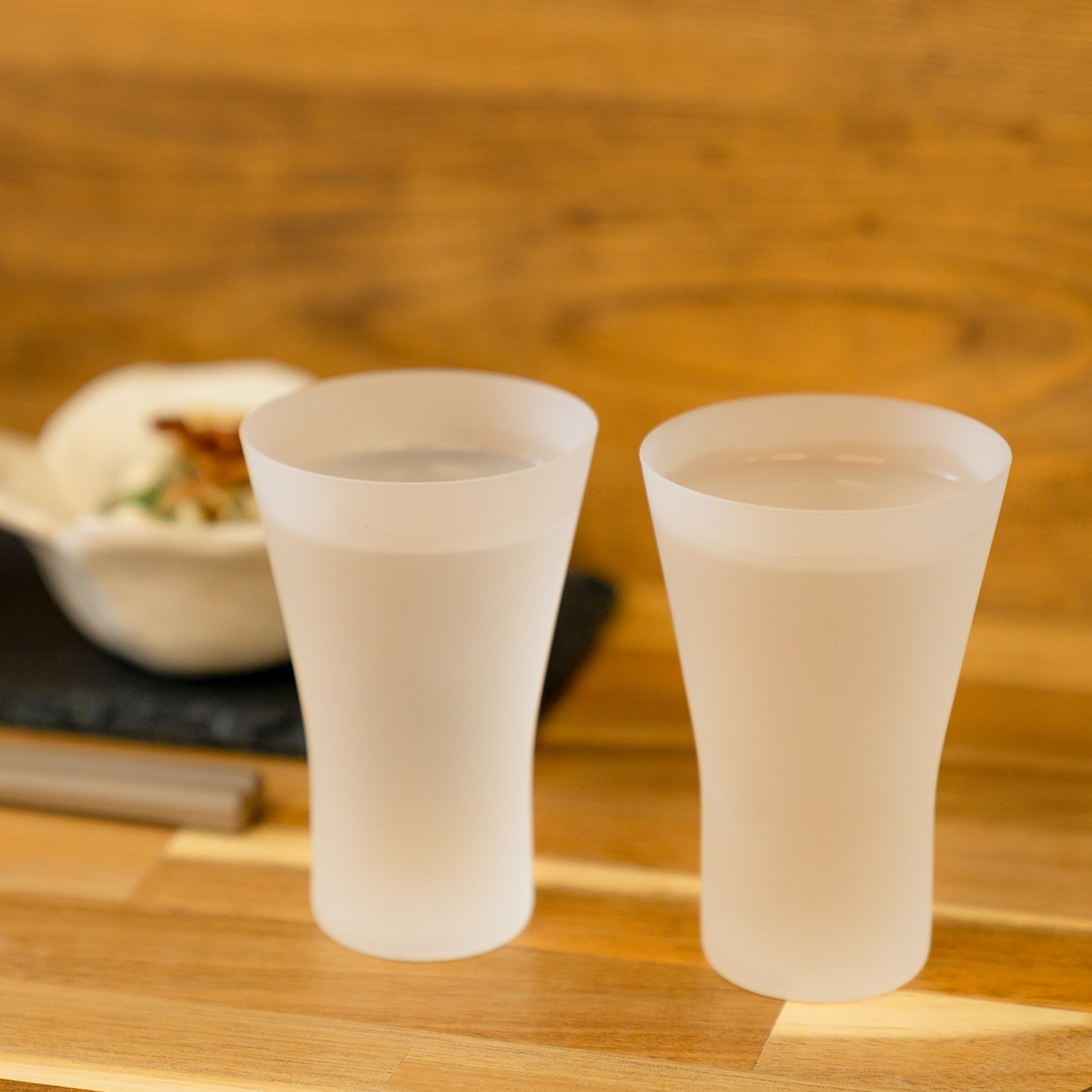 生涯を添い遂げるグラス SAKEタンブラー うす吹き フロスト 杉箱入り フロスト large image number 2