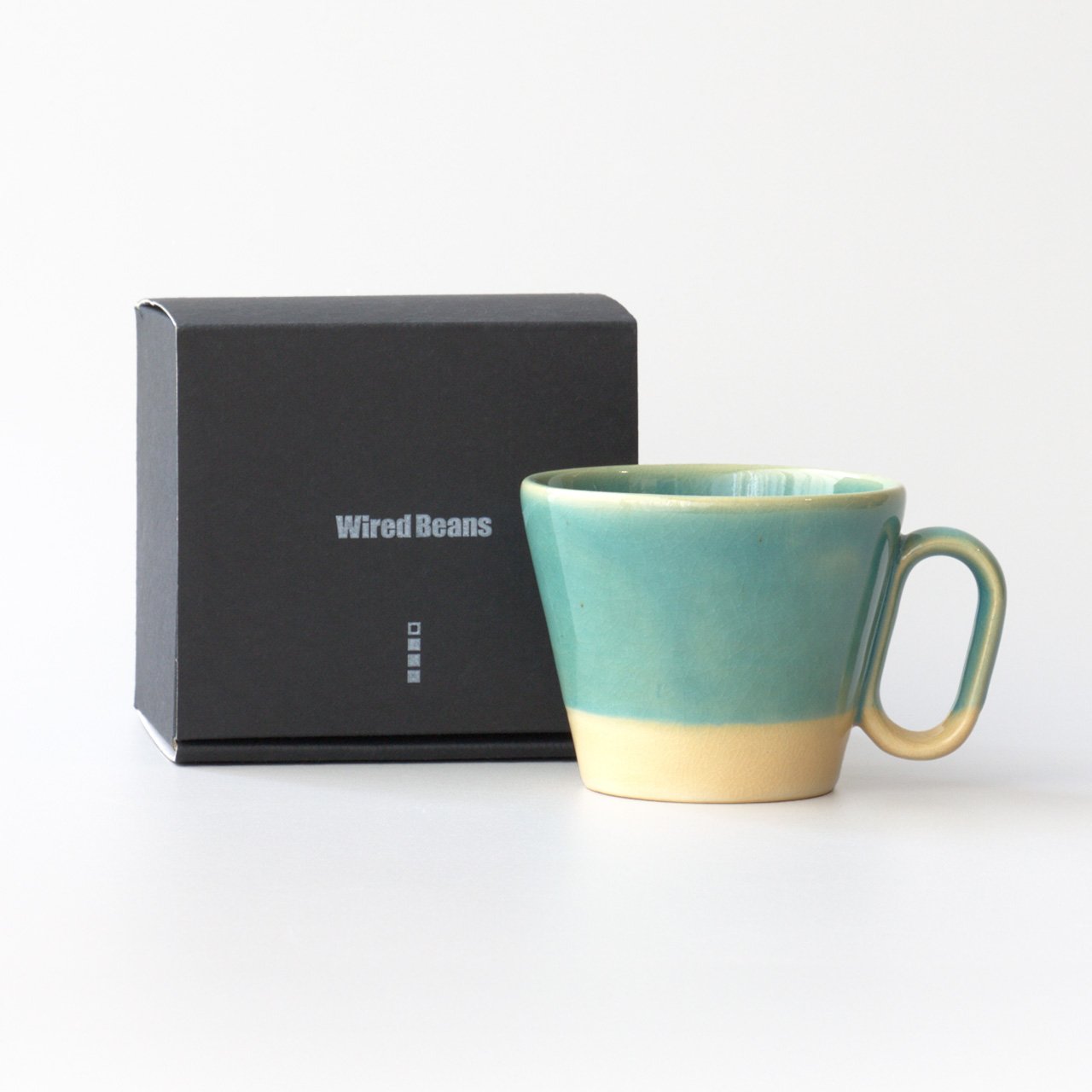 生涯を添い遂げるマグ 薩摩焼 帖佐窯 トルコ釉 白薩摩 トルコ釉 large image number 1