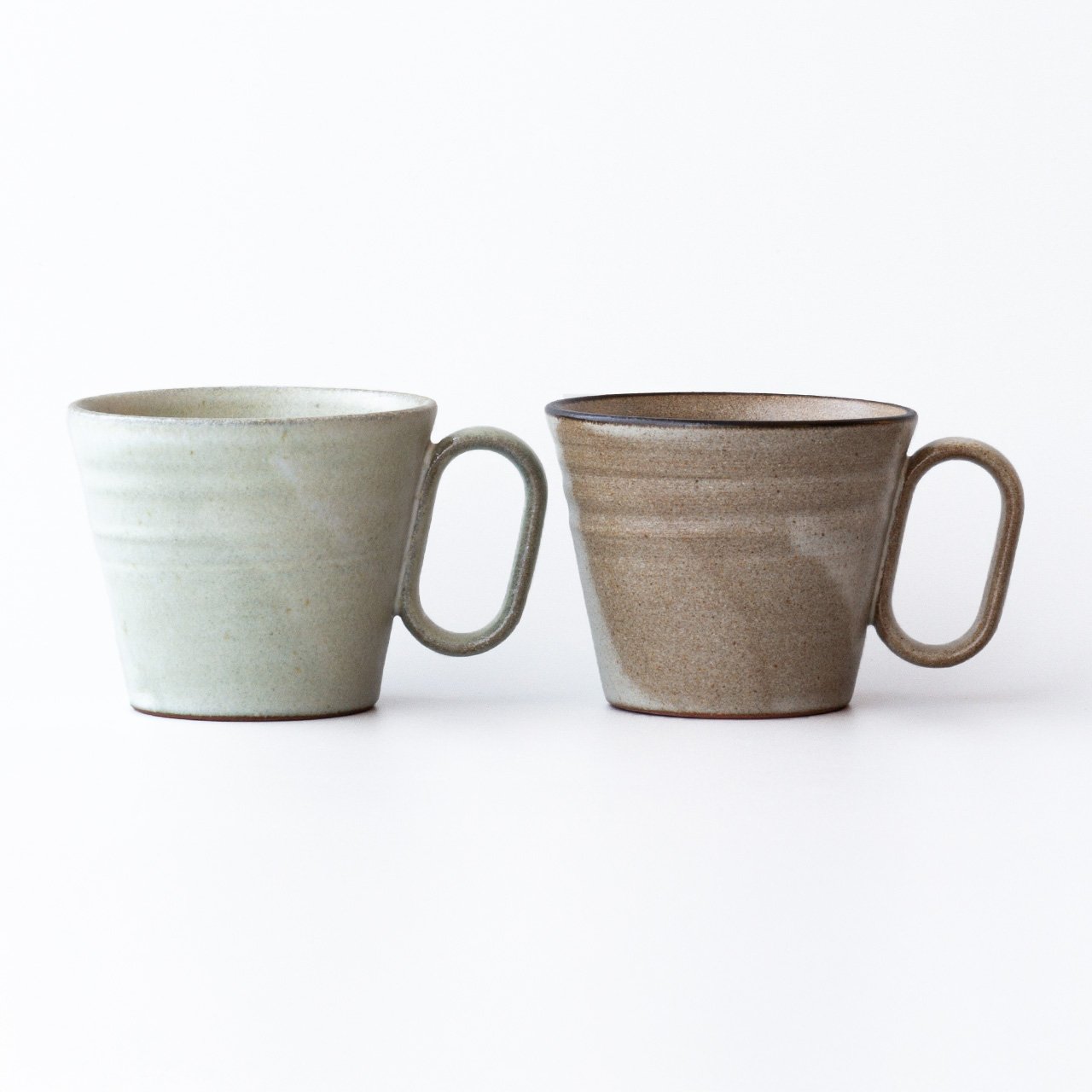 生涯を添い遂げるマグ 内原野焼 陽和工房 ペアセット 卯の花・白茶 ギフトボックス入り