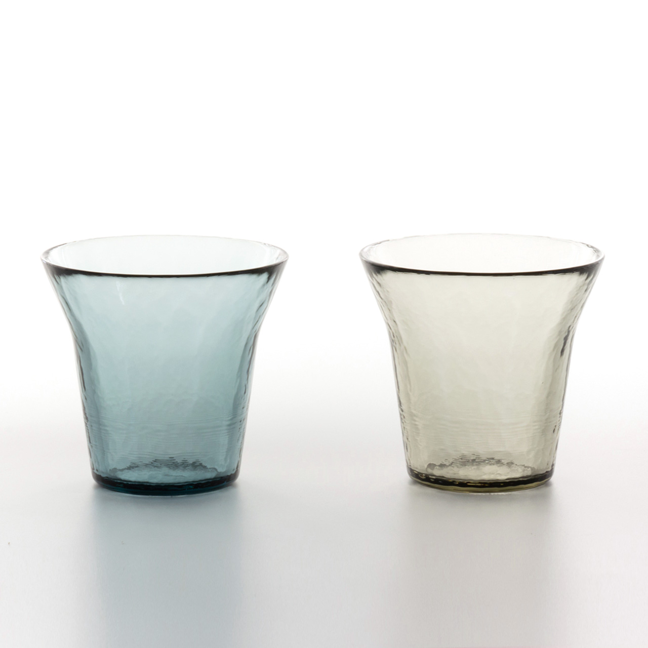 生涯を添い遂げるグラス タンブラー （津軽びいどろ） ペアセット ブルー・グレー ギフトボックス入り