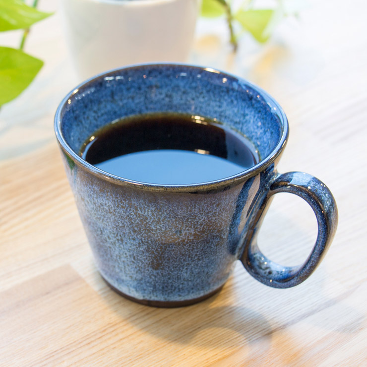 生涯を添い遂げるマグ 新庄東山焼 レギュラー ブルー マグカップ コーヒーカップ 陶器 日本製 山形 image number 3