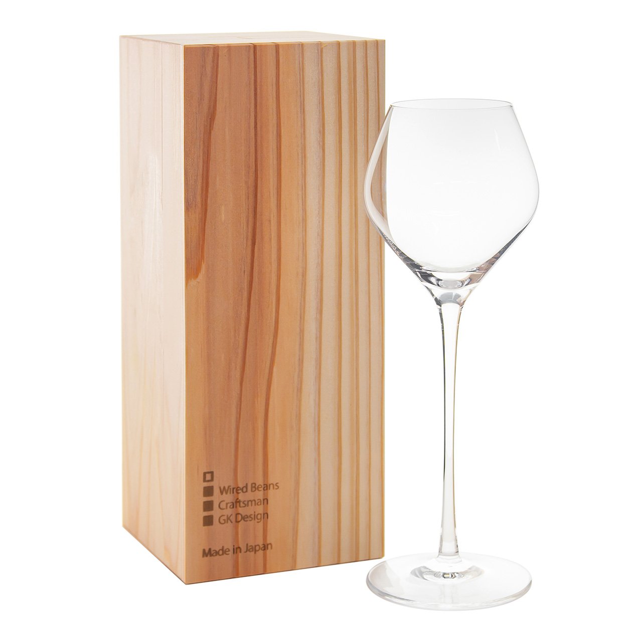 生涯を添い遂げるグラス SAKEグラス KARAKUCHI トランスペアレント（透明） 杉箱入り