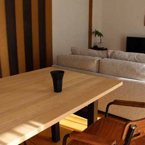 ［山形］ふるさとの木で生まれる家具 テーブル クリ 無塗装（1500サイズ）  large image number 2