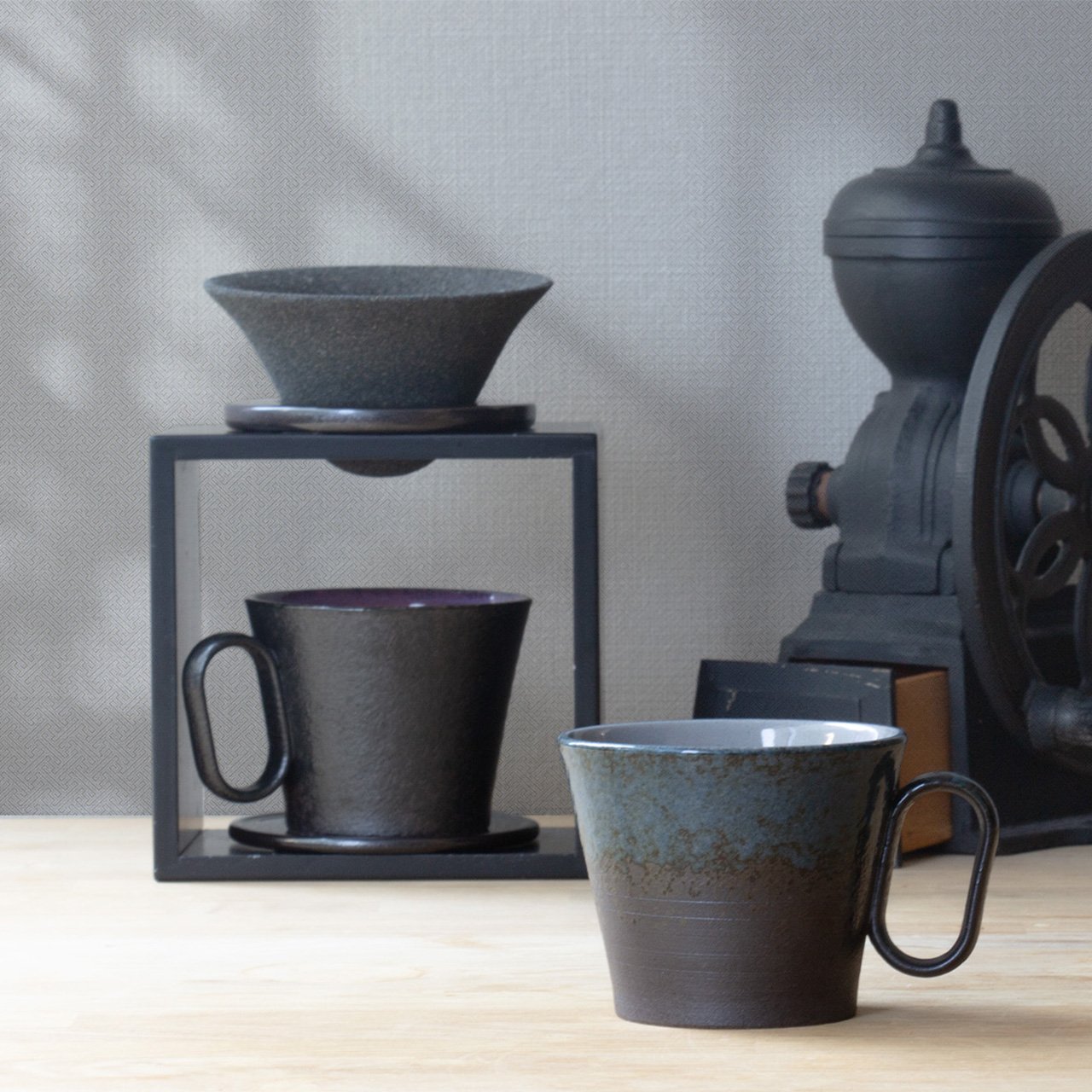 生涯を添い遂げるマグ 越前焼 竜仙窯 土灰釉 杉箱入り 土灰釉 large image number 2